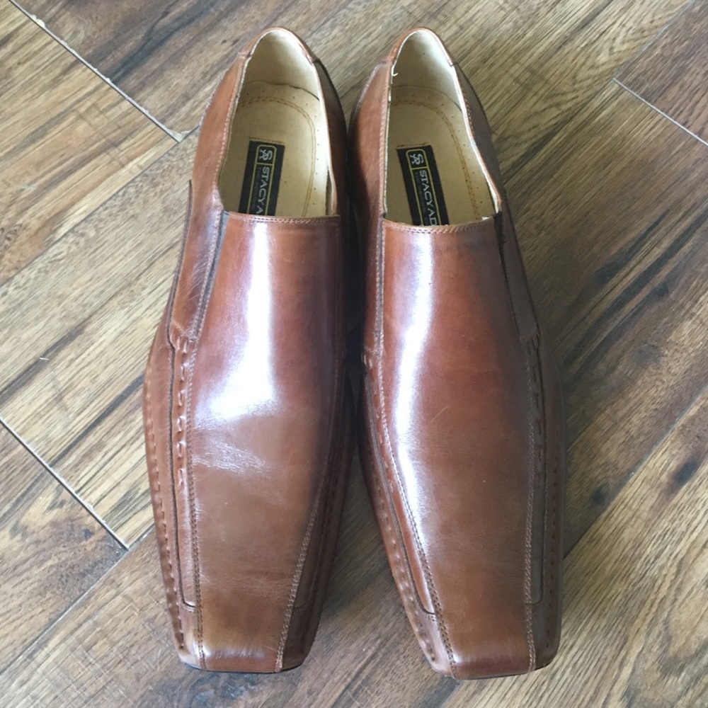 Stacy Adams Brown Templin Bike Toe Loafer